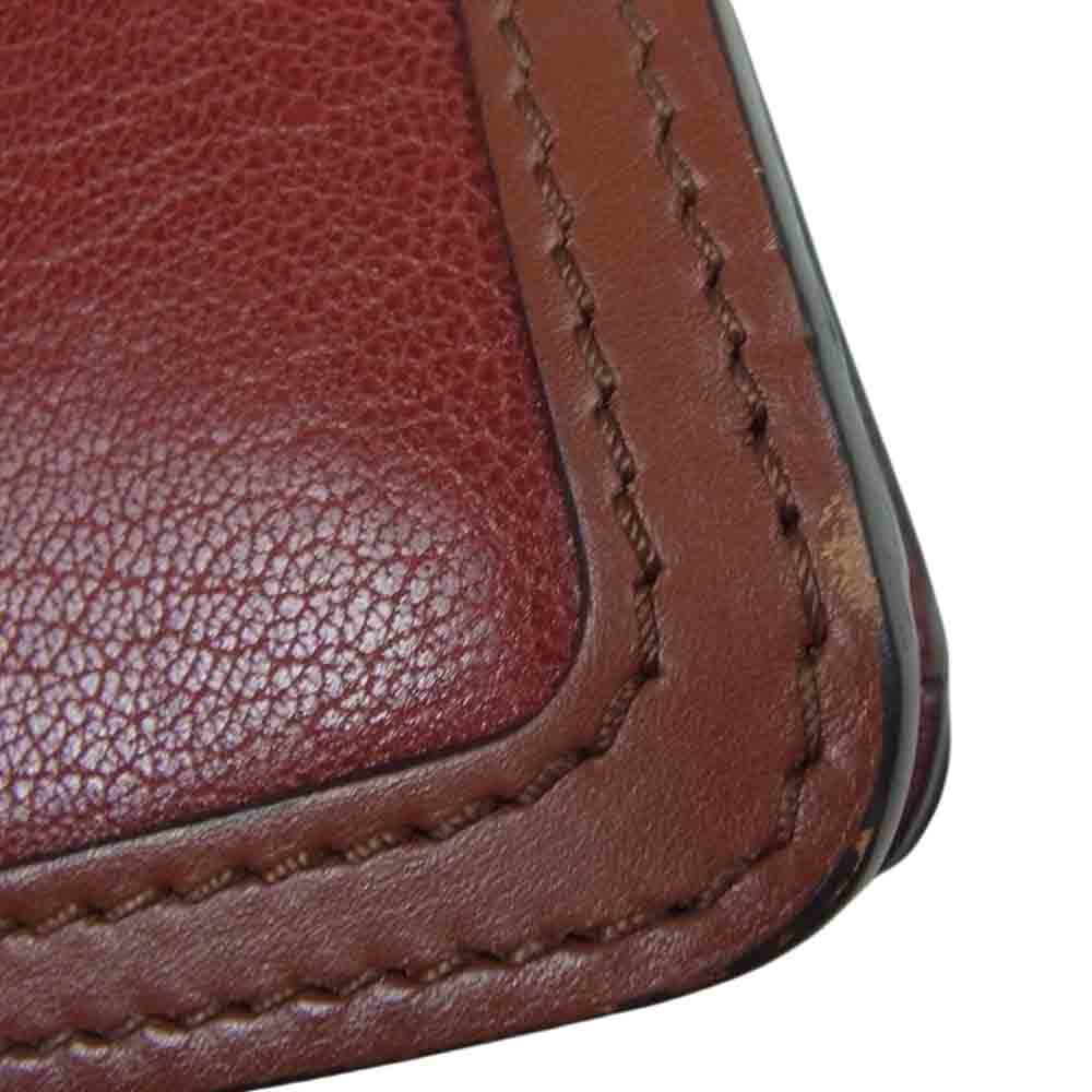 Chloe クロエ 01205765-9 Aby Leather Crossbody Bag アビー チェーン ショルダー バッグ ブラウン系【中古】