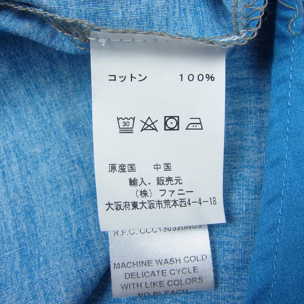 ローパー 長袖 ネイティブ柄 ウエスタン シャツ ベージュ系 ブルー系 S【中古】