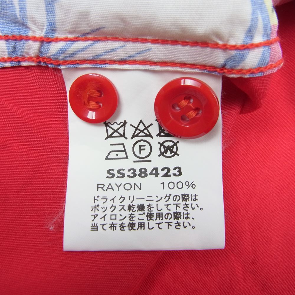 SUN SURF サンサーフ SS38423  SPECIAL EDITION スペシャルエディション ARTVOGUE HULA GIRL フラガール レーヨン ハワイアン アロハ シャツ レッド系 M【中古】