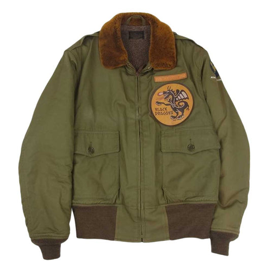TOY'S McCOY トイズマッコイ B-10 MARILYN MONROE  LADY LUCK カスタム マリリンモンロー レディラック フライトジャケット カーキ系 38【中古】
