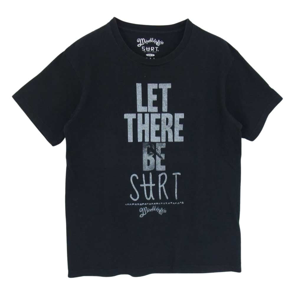 MARBLES マーブルズ × SURT サート LET THERE BE ロゴ プリント 半袖 Tシャツ ブラック系 S【中古】