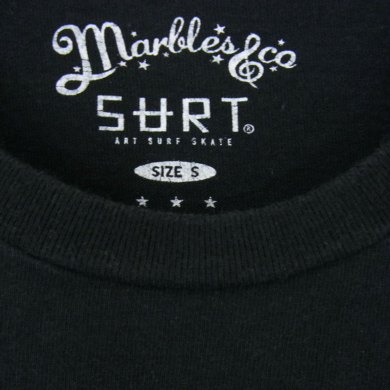 MARBLES マーブルズ × SURT サート LET THERE BE ロゴ プリント 半袖 Tシャツ ブラック系 S【中古】