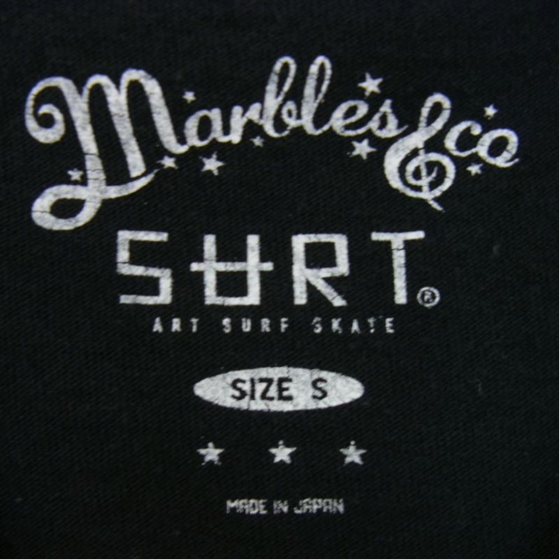MARBLES マーブルズ × SURT サート LET THERE BE ロゴ プリント 半袖 Tシャツ ブラック系 S【中古】