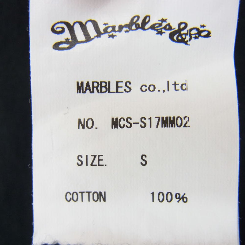 MARBLES マーブルズ MCS-S17MM02 MARBLES ロゴ プリント 半袖 Tシャツ ブラック系 S【中古】