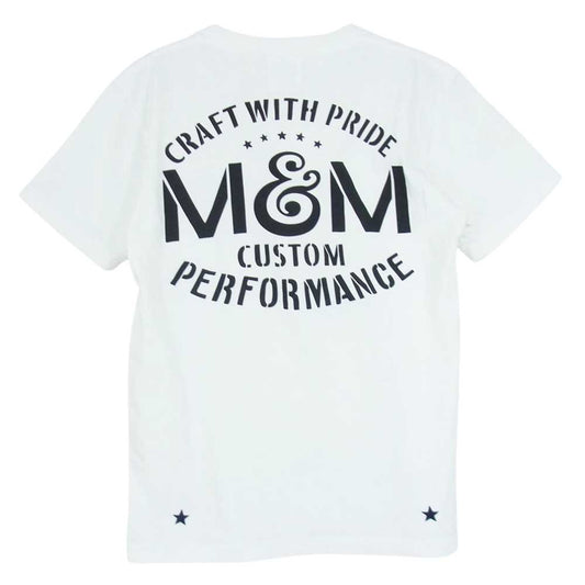 エムアンドエム バックロゴ 半袖 Tシャツ ホワイト系 S【中古】