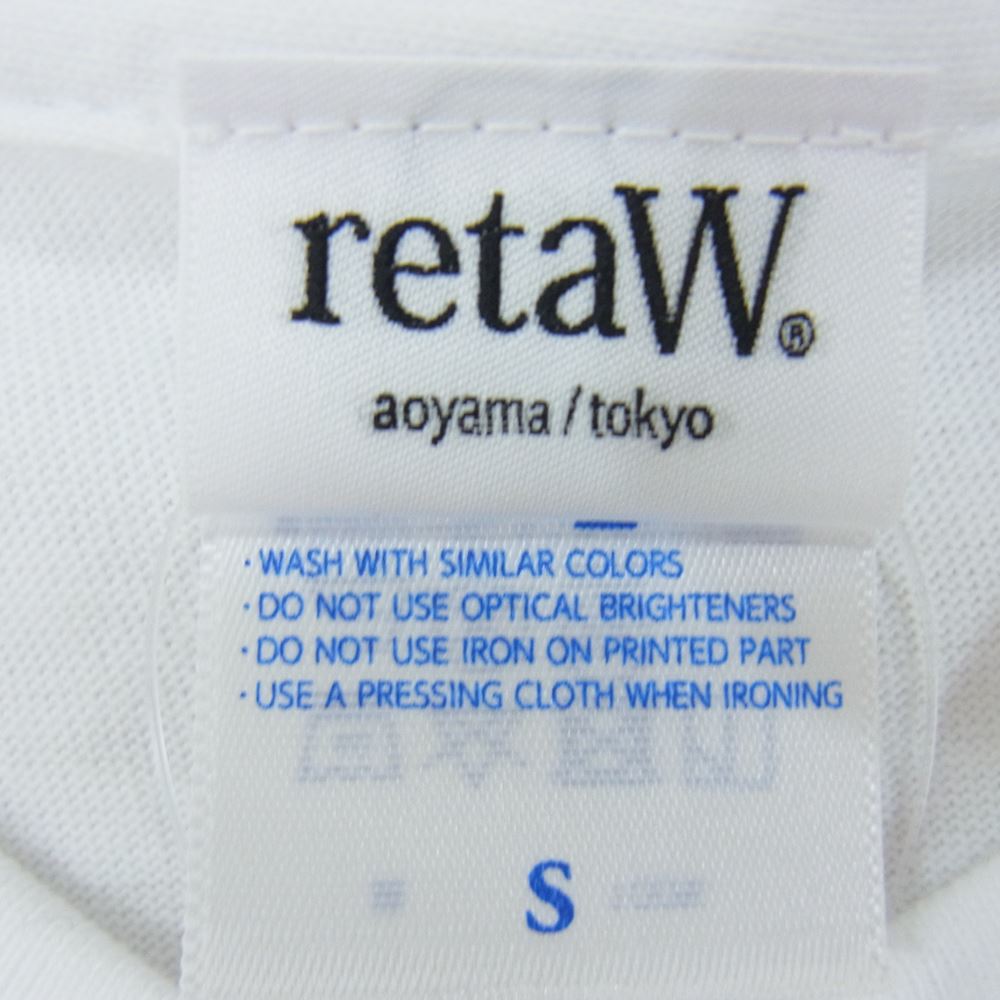 FRAGMENT DESIGN フラグメントデザイン × retaW リトゥ FRAGRANCE バック プリント 半袖 Tシャツ ホワイト系 S【極上美品】【中古】