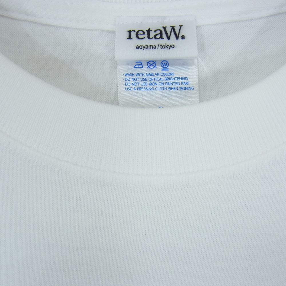 FRAGMENT DESIGN フラグメントデザイン × retaW リトゥ FRAGRANCE 半袖 Tシャツ ホワイト系 S【極上美品】【中古】