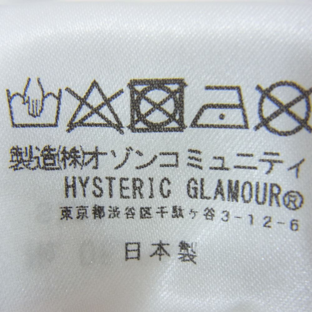 HYSTERIC GLAMOUR ヒステリックグラマー 06201CS01 THEE XXX トリプルエックス THE ROLLING STONES ザ ローリング ストーンズ プリント スウェット ホワイト系 S【中古】