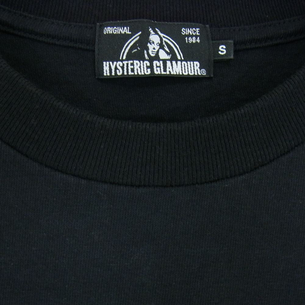 HYSTERIC GLAMOUR ヒステリックグラマー 21SS 02212CT11 SOFT DRINK ソフトドリンク プリント 半袖 Tシャツ ブラック系 S【中古】