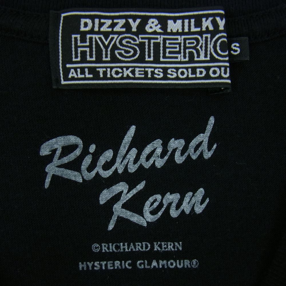 HYSTERIC GLAMOUR ヒステリックグラマー 23SS 02231CT36 RICHARD KERN プリント 半袖 Tシャツ ブラック系 S【中古】