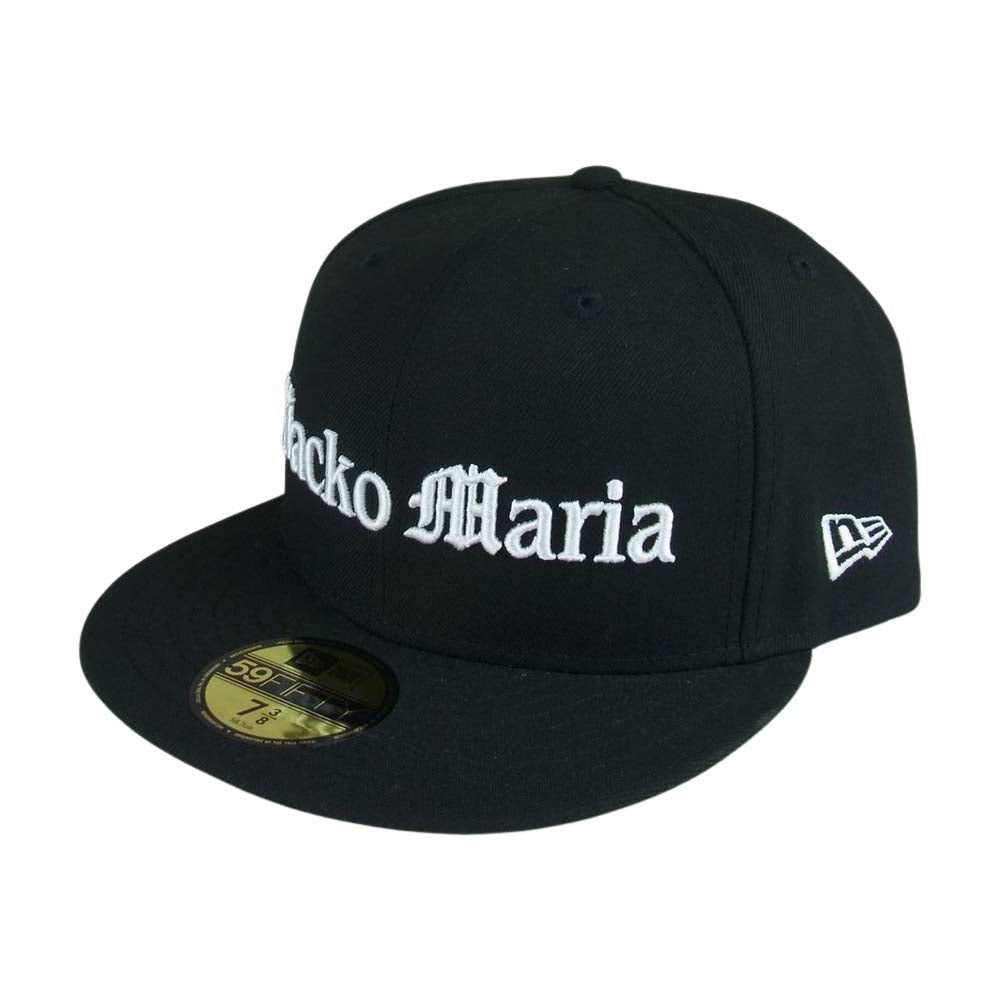 WACKO MARIA ワコマリア 23SS-WMA-CP01 × NEW ERA ニューエラ 59FIFTY ロゴ キャップ ブラック系 58.7cm【新古品】【未使用】【中古】