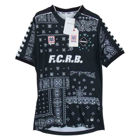 F.C.R.B. エフシーアールビー 21SS FCRB-210123 MEYBA GAME SHIRT メイバ ゲーム 半袖 シャツ ブラック系 M【新古品】【未使用】【中古】