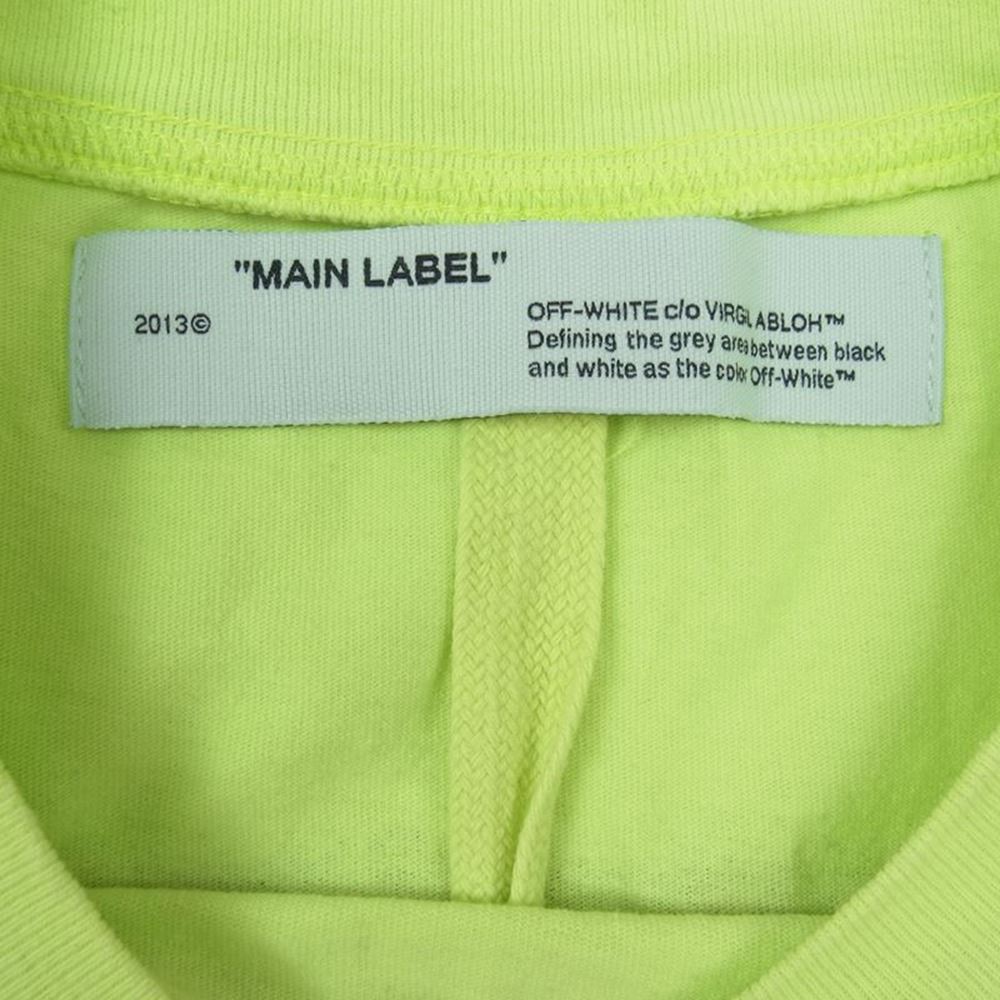 OFF-WHITE オフホワイト 20SS OMAA027R20185015 SPRAY PAINTING スプレー プリンティング プリント アロー Tシャツ グリーン系 XL【中古】