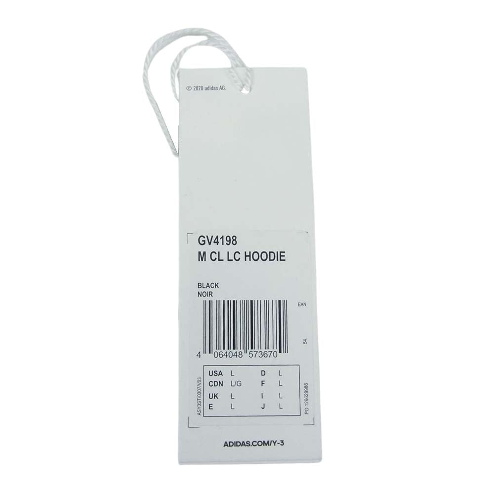 Y-3 Yohji Yamamoto ワイスリー ヨウジヤマモト GV4198 CLASSIC CHEST LOGO HOODIE クラシック チェストロゴ スウェット パーカー ブラック ブラック系 L【中古】