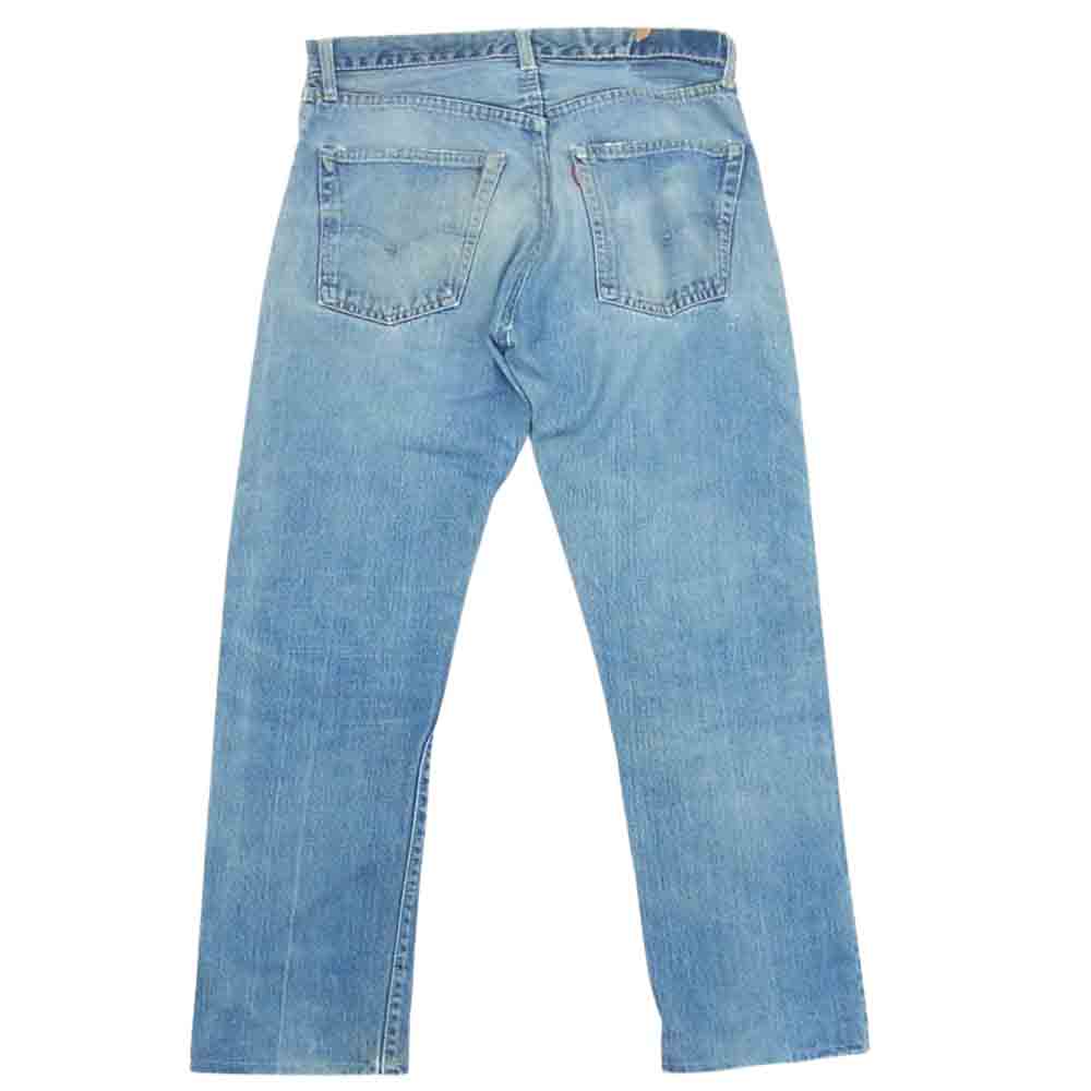 Levi's リーバイス 505 BIG E ジッパー部交換 Vステッチ 不均等V 刻印詳細不明 デニムパンツ インディゴブルー系 サイズ表記無【中古】