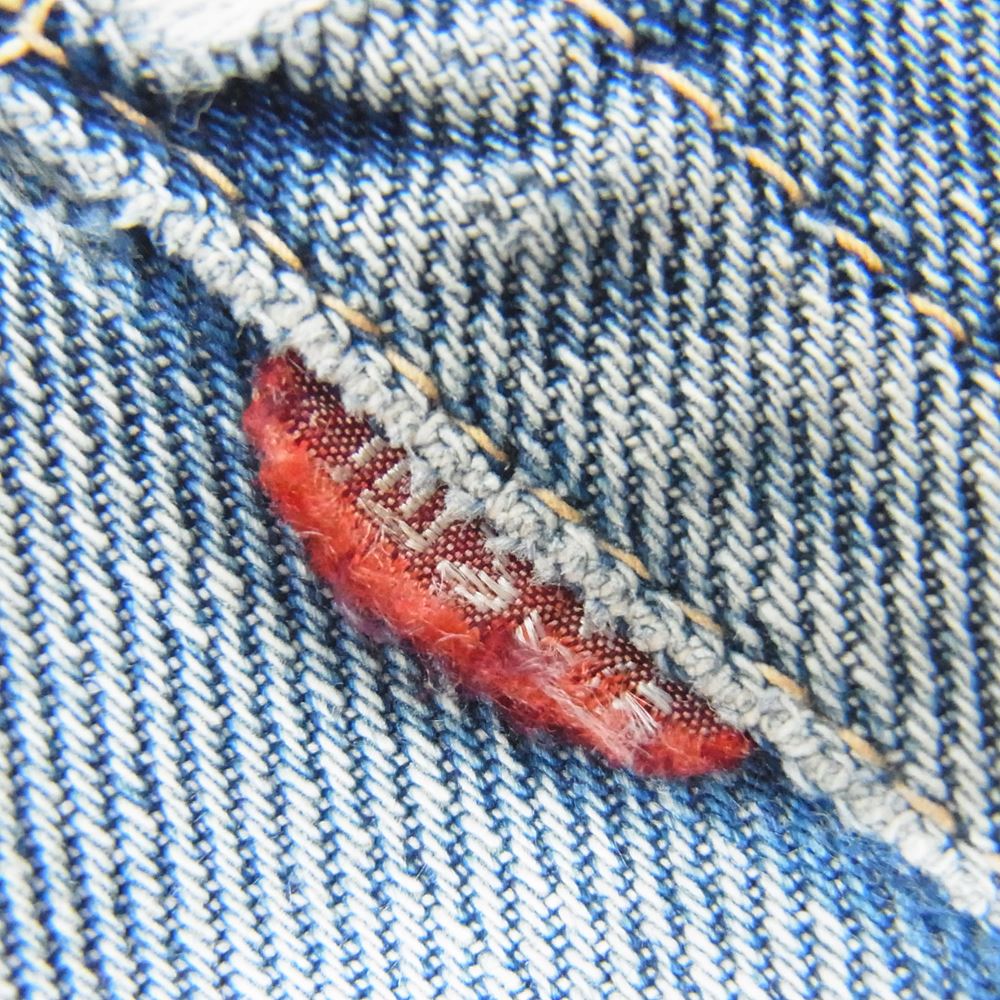 Levi's リーバイス 505 BIG E ジッパー部交換 Vステッチ 不均等V 刻印詳細不明 デニムパンツ インディゴブルー系 サイズ表記無【中古】