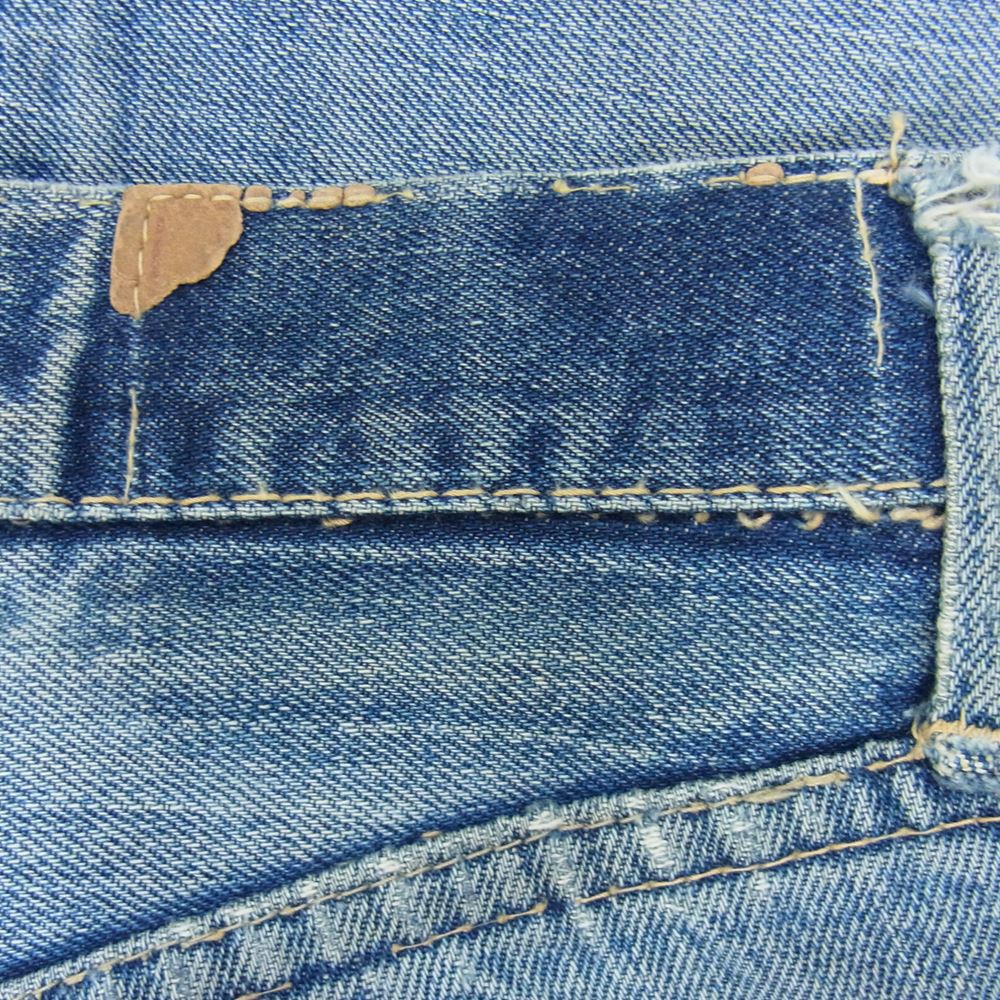 Levi's リーバイス 505 BIG E ジッパー部交換 Vステッチ 不均等V 刻印詳細不明 デニムパンツ インディゴブルー系 サイズ表記無【中古】