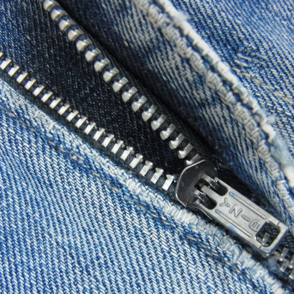 Levi's リーバイス 505 BIG E ジッパー部交換 Vステッチ 不均等V 刻印詳細不明 デニムパンツ インディゴブルー系 サイズ表記無【中古】