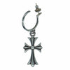 CHROME HEARTS クロムハーツ（原本無） タイニー CHクロス フープ ピアス シルバー系【中古】