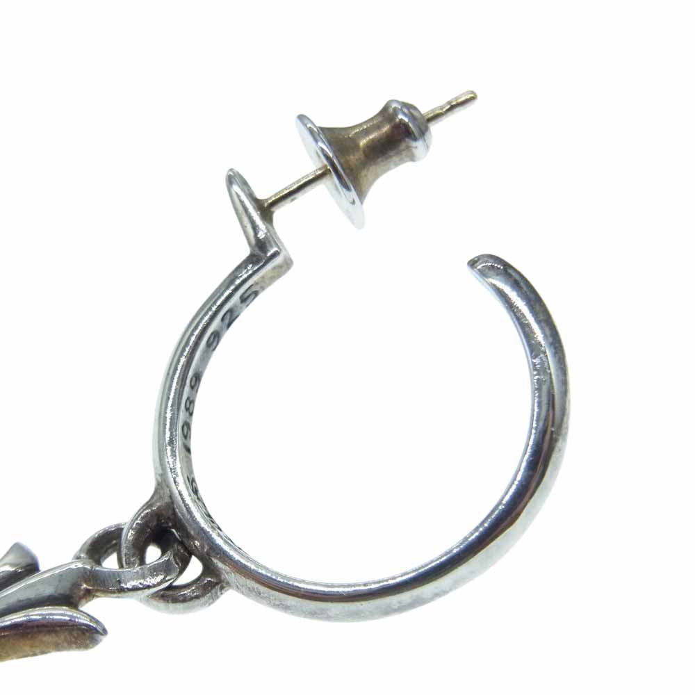 CHROME HEARTS クロムハーツ（原本無） タイニー CHクロス フープ ピアス シルバー系【中古】