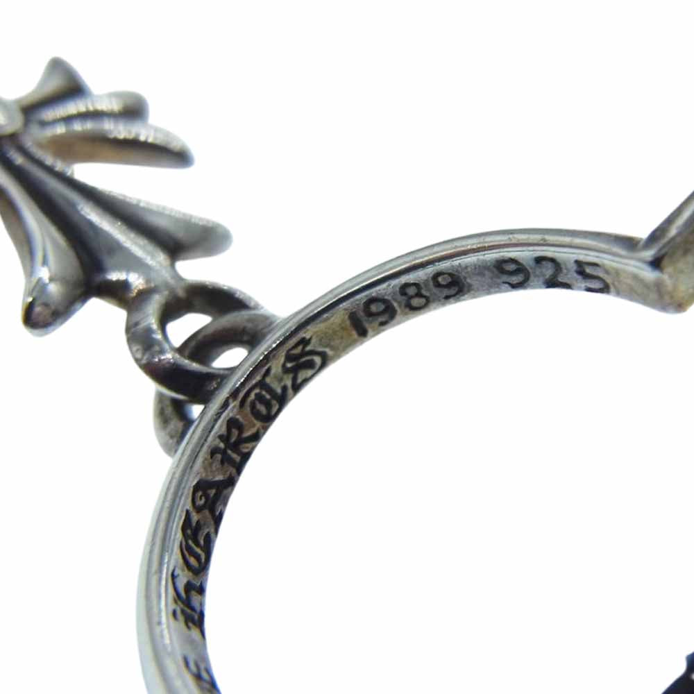 CHROME HEARTS クロムハーツ（原本無） タイニー CHクロス フープ ピアス シルバー系【中古】