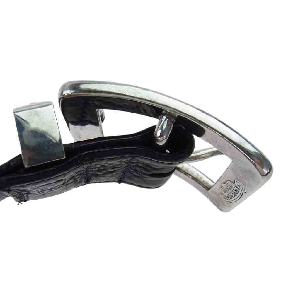 CHROME HEARTS クロムハーツ（原本有） 1.5 OJT 3PC 3ピース スクエアバックル レザー ベルト シルバー系 ブラック系 36【中古】
