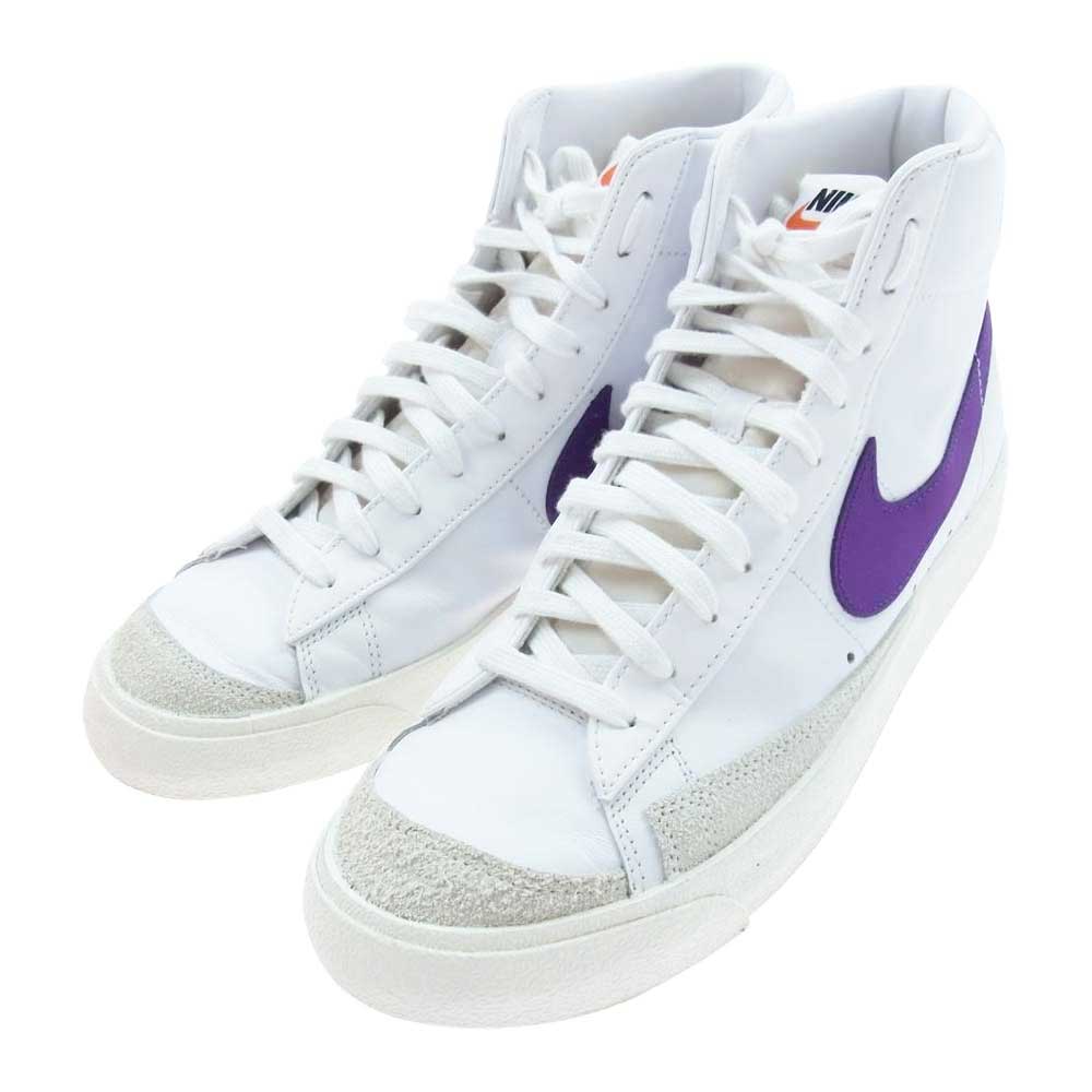 NIKE ナイキ BQ6806-105 BLAZER MID '77 VINTAGE ブレーザー ミッド ビンテージ ヴィンテージ ボルテージ パープル ホワイト スニーカー パープル系 ホワイト系 28cm【中古】