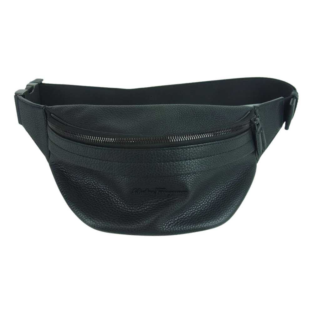 Salvatore Ferragamo サルヴァトーレフェラガモ 24A128 レザー ショルダー ボディ バッグ ブラック系【中古】