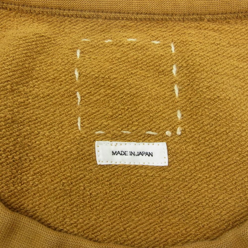 VISVIM ビズビム 18SS  118105010017 JUMBO SWEAT CREW L/S VEGGIE DYE ジャンボ スウェット クルー マスタード系 3【美品】【中古】