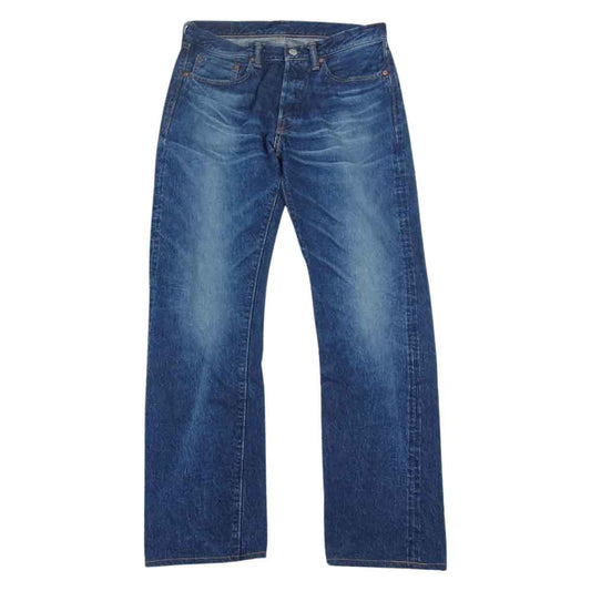 ダブルワークス ユーズド 加工 デニム パンツ インディゴブルー系 32【中古】