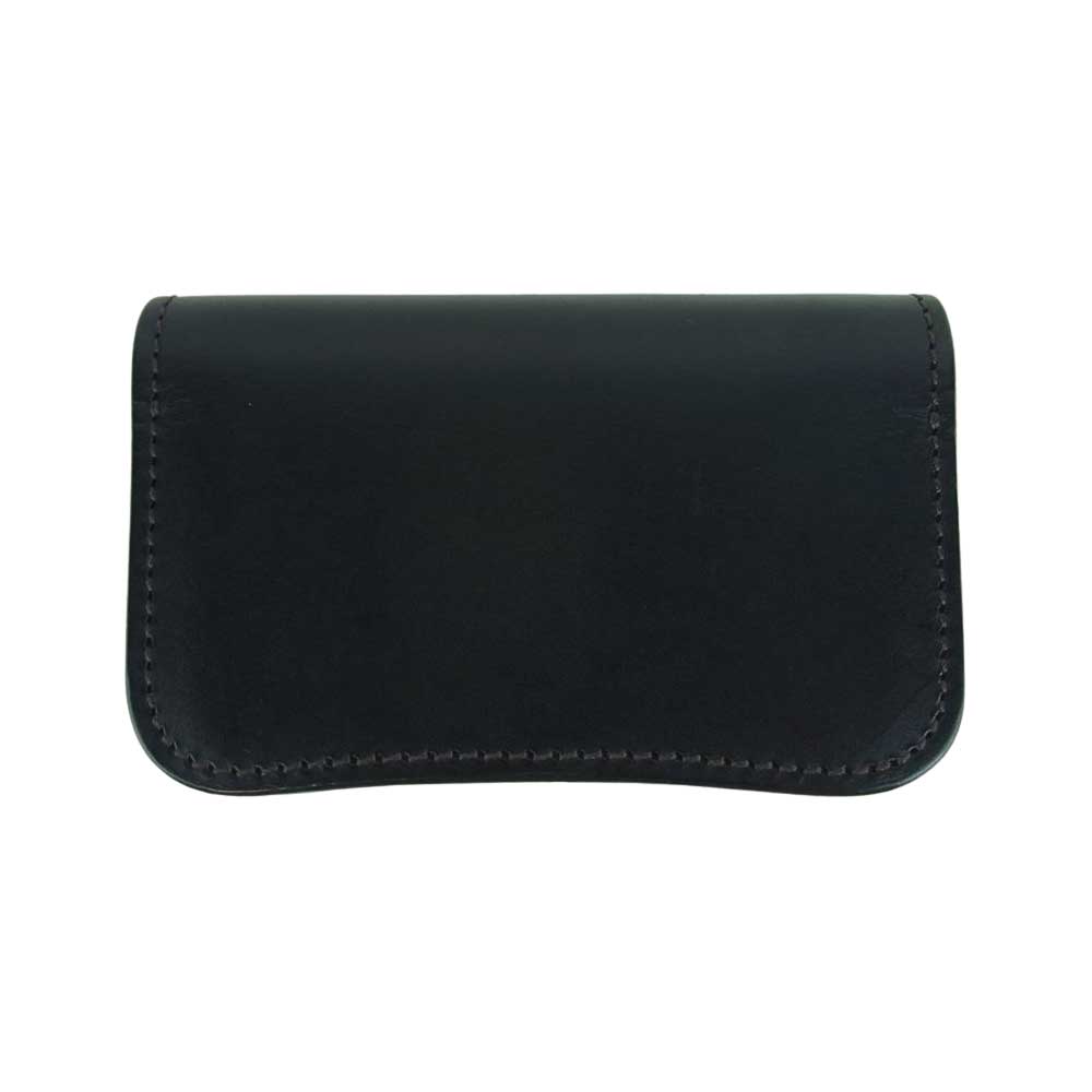 LAST CROPS ラストクロップス サドルプルアップ ミニ ウォレット 財布 レザー ブラック系【美品】【中古】