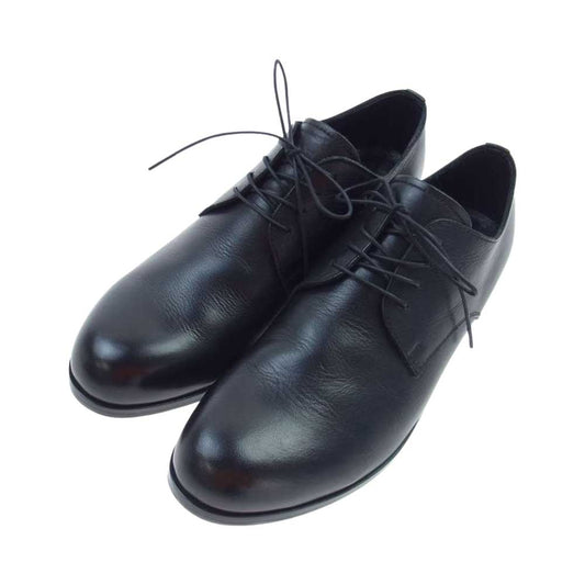 PADRONE パドローネ PU7358-2001-11C DERBY PLAIN TOE SHOES JACK ヌメキップレザー フルベジタブル鞣し プレーントゥ ダービー ビジネスシューズ ブラック系 41【中古】