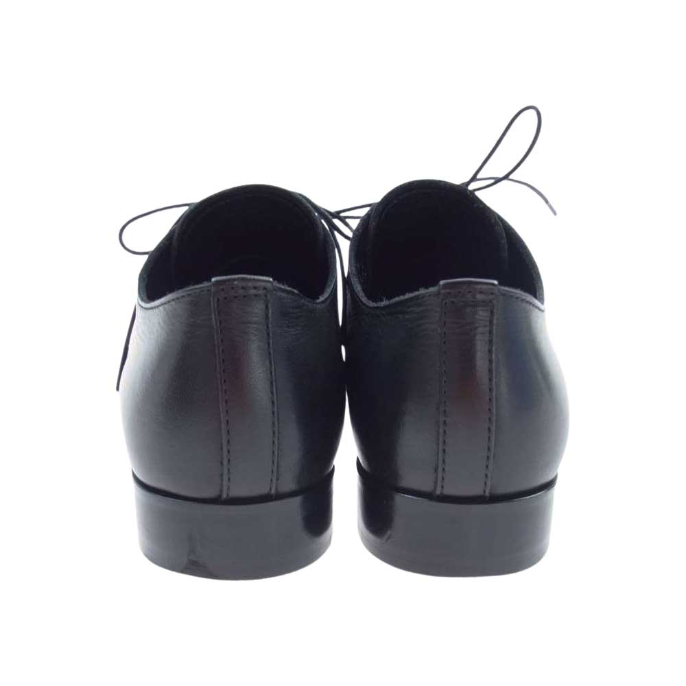 PADRONE パドローネ PU7358-2001-11C DERBY PLAIN TOE SHOES JACK ヌメキップレザー フルベジタブル鞣し プレーントゥ ダービー ビジネスシューズ ブラック系 41【中古】