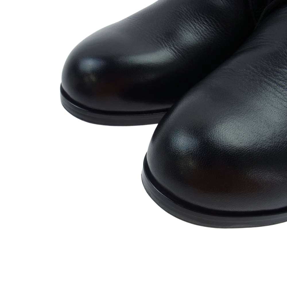PADRONE パドローネ PU7358-2001-11C DERBY PLAIN TOE SHOES JACK ヌメキップレザー フルベジタブル鞣し プレーントゥ ダービー ビジネスシューズ ブラック系 41【中古】