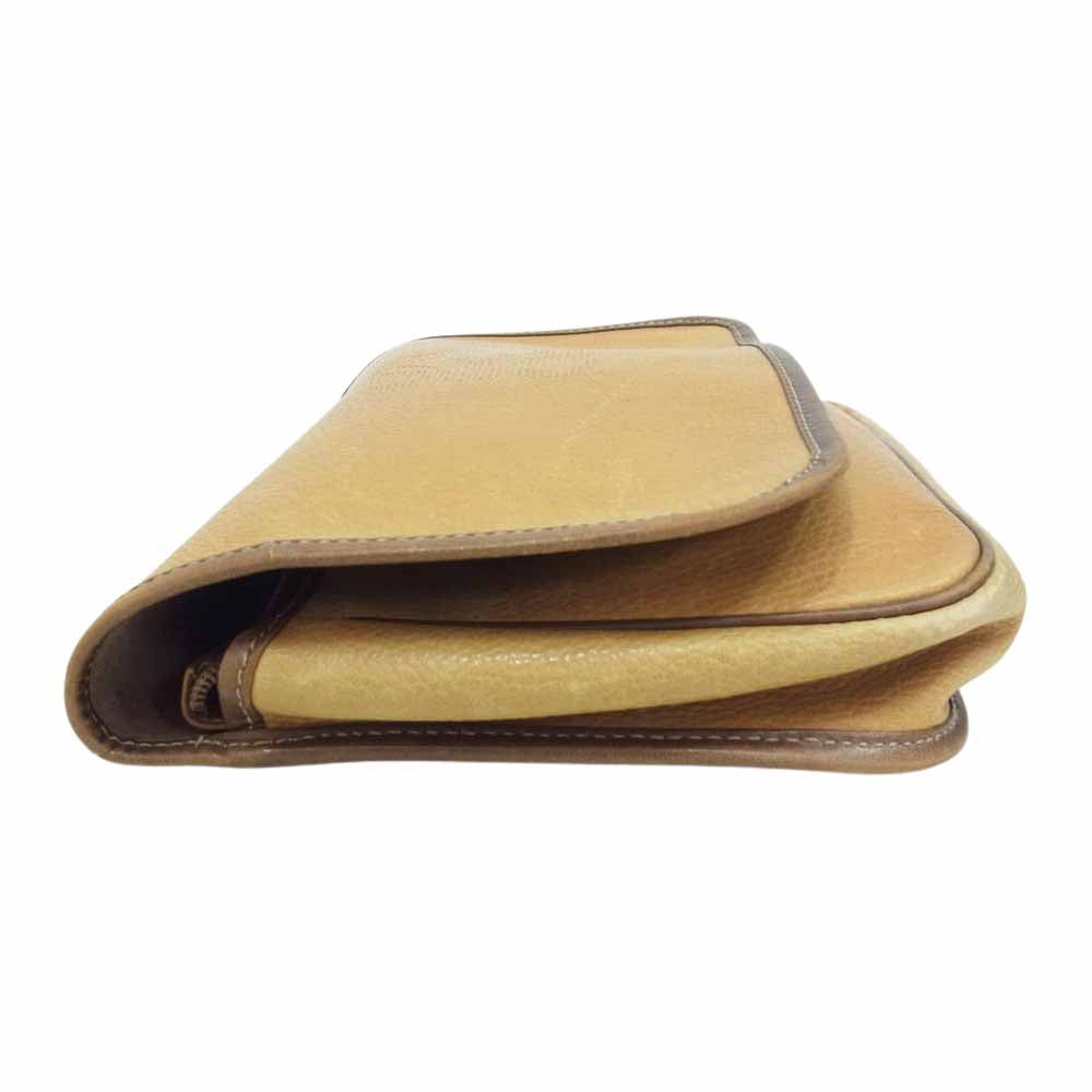 LOEWE ロエベ レザー クラッチ セカンド バック ブラウン系【中古】