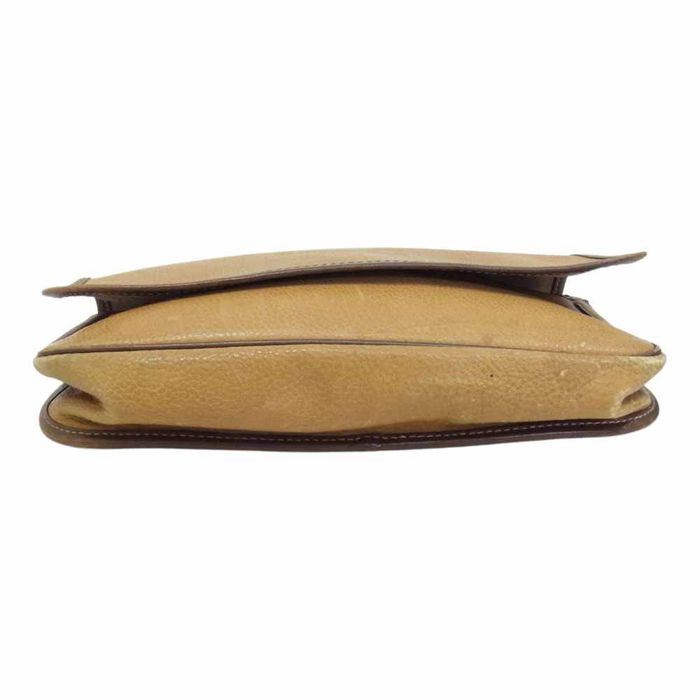 LOEWE ロエベ レザー クラッチ セカンド バック ブラウン系【中古】