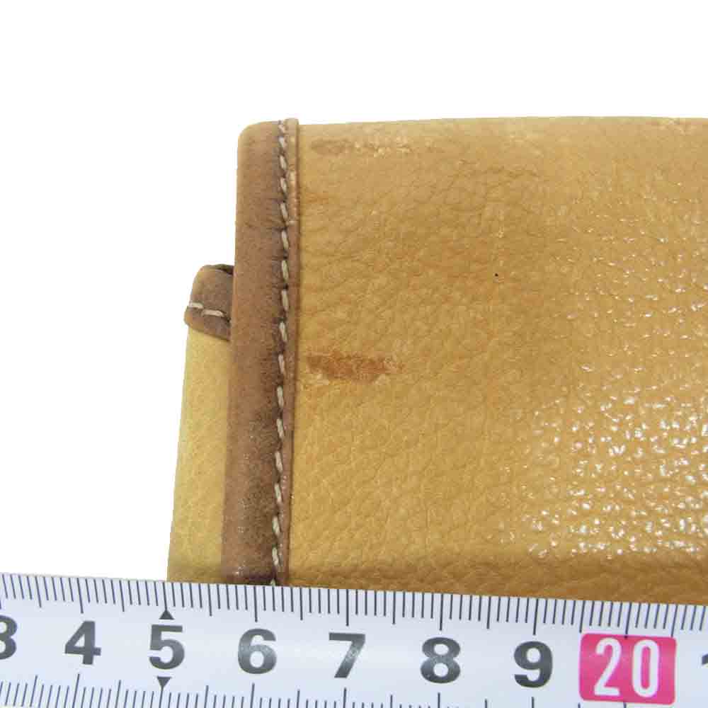 LOEWE ロエベ レザー クラッチ セカンド バック ブラウン系【中古】