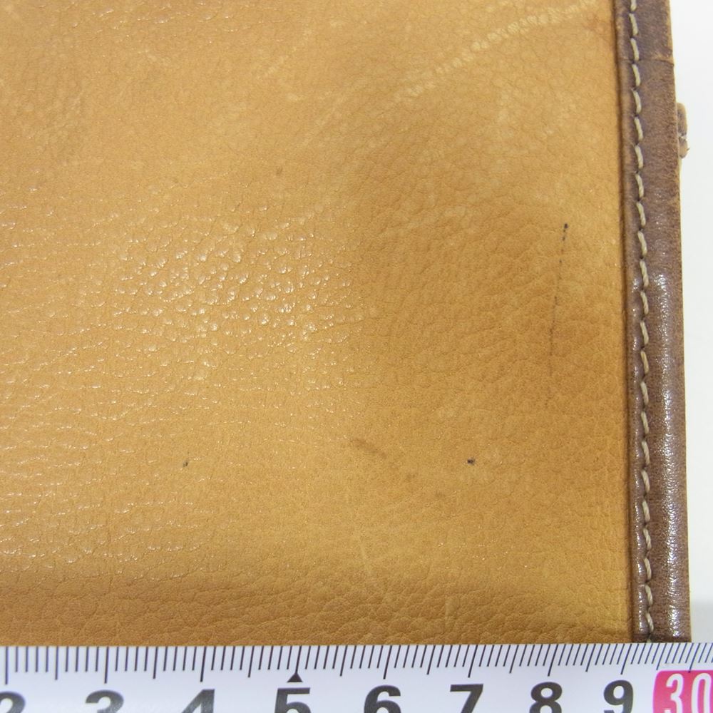 LOEWE ロエベ レザー クラッチ セカンド バック ブラウン系【中古】