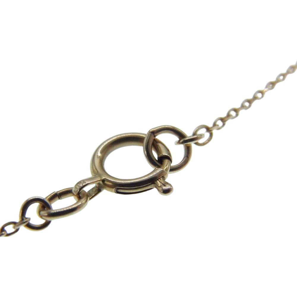 アガット 石付き K10 チェーン ネックレス ゴールド系【中古】