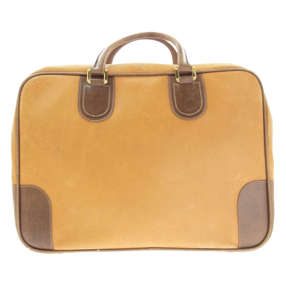 LOEWE ロエベ アナグラム ボストン トラベルバッグ ブラウン系【中古】