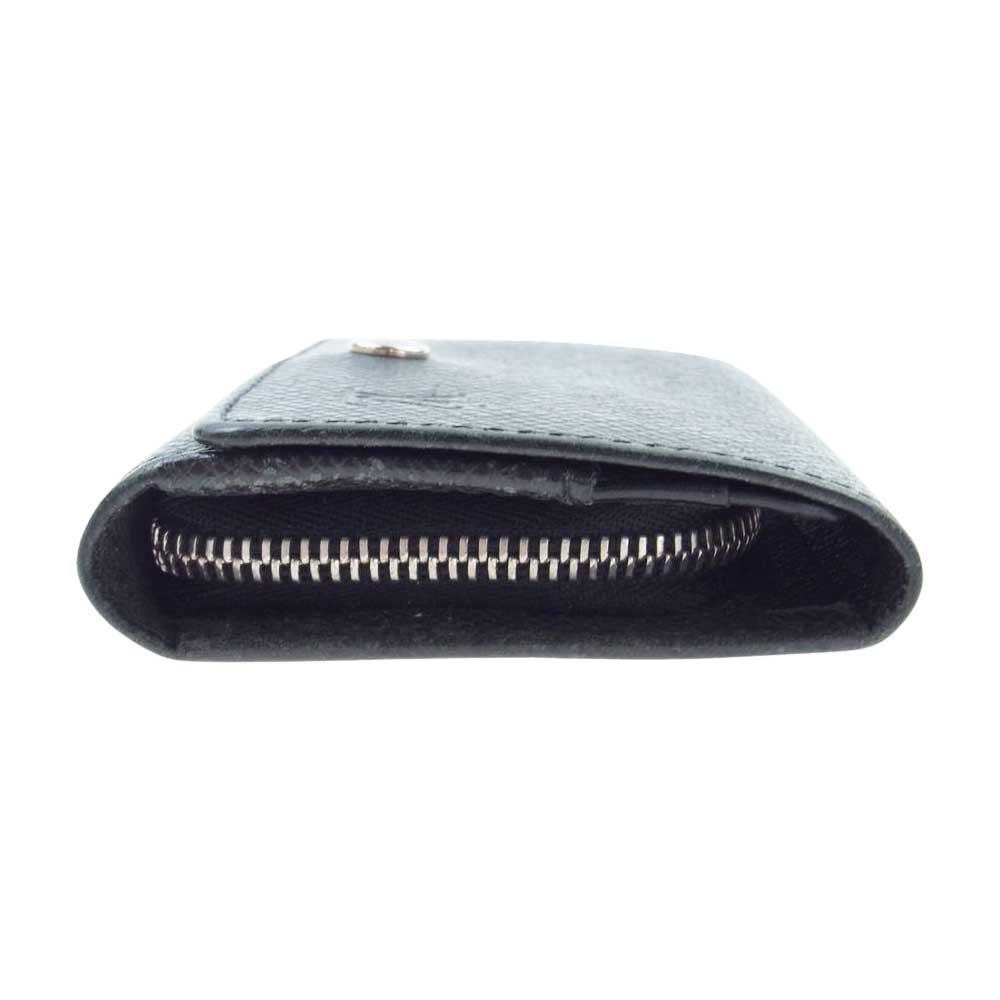 LOUIS VUITTON ルイ・ヴィトン M32562 ポルト モネ セルゲイ タイガ アルドワーズ コインケース ブラック系【中古】