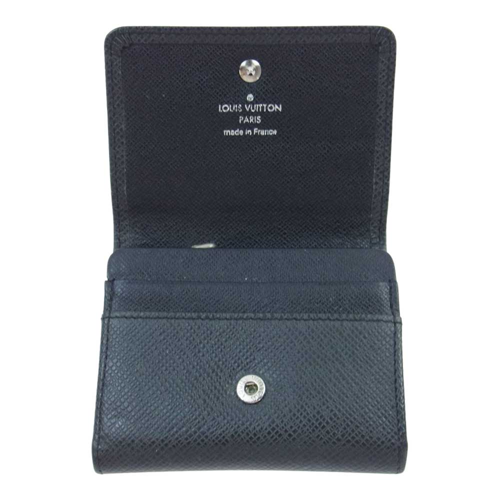 LOUIS VUITTON ルイ・ヴィトン M32562 ポルト モネ セルゲイ タイガ アルドワーズ コインケース ブラック系【中古】