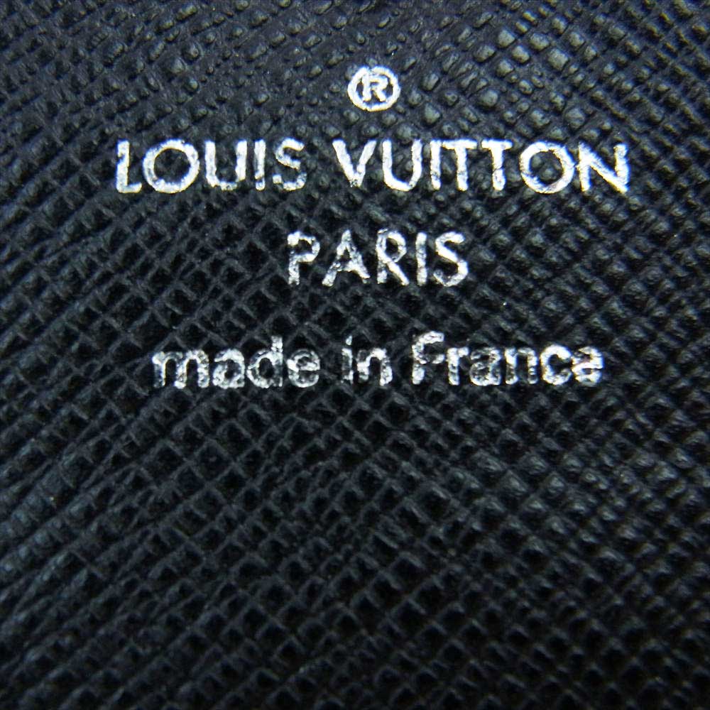 LOUIS VUITTON ルイ・ヴィトン M32562 ポルト モネ セルゲイ タイガ アルドワーズ コインケース ブラック系【中古】