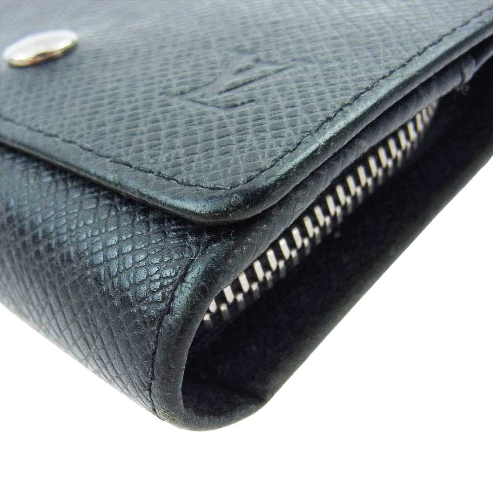 LOUIS VUITTON ルイ・ヴィトン M32562 ポルト モネ セルゲイ タイガ アルドワーズ コインケース ブラック系【中古】