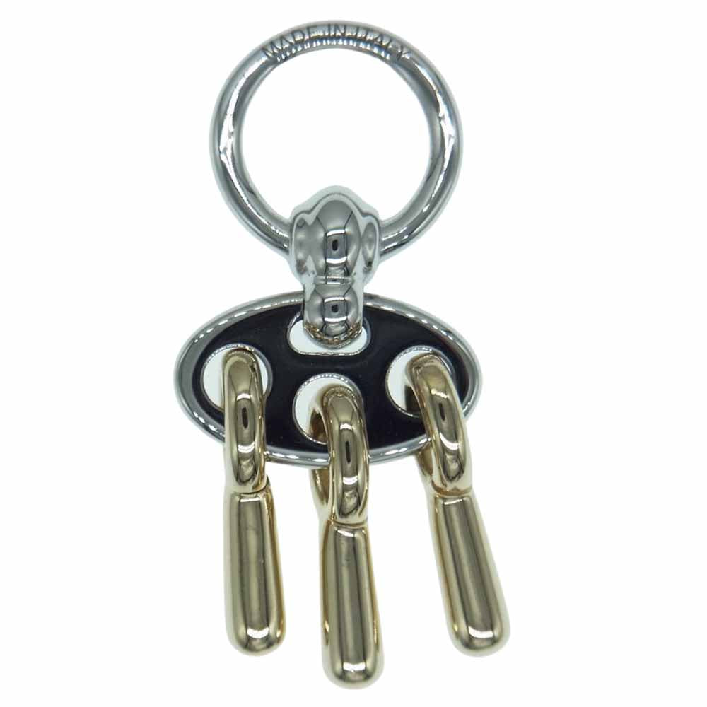 HERMES エルメス Charm Mors a Jouet ツイリー スカーフ リング シルバー系 ゴールド系【極上美品】【中古】