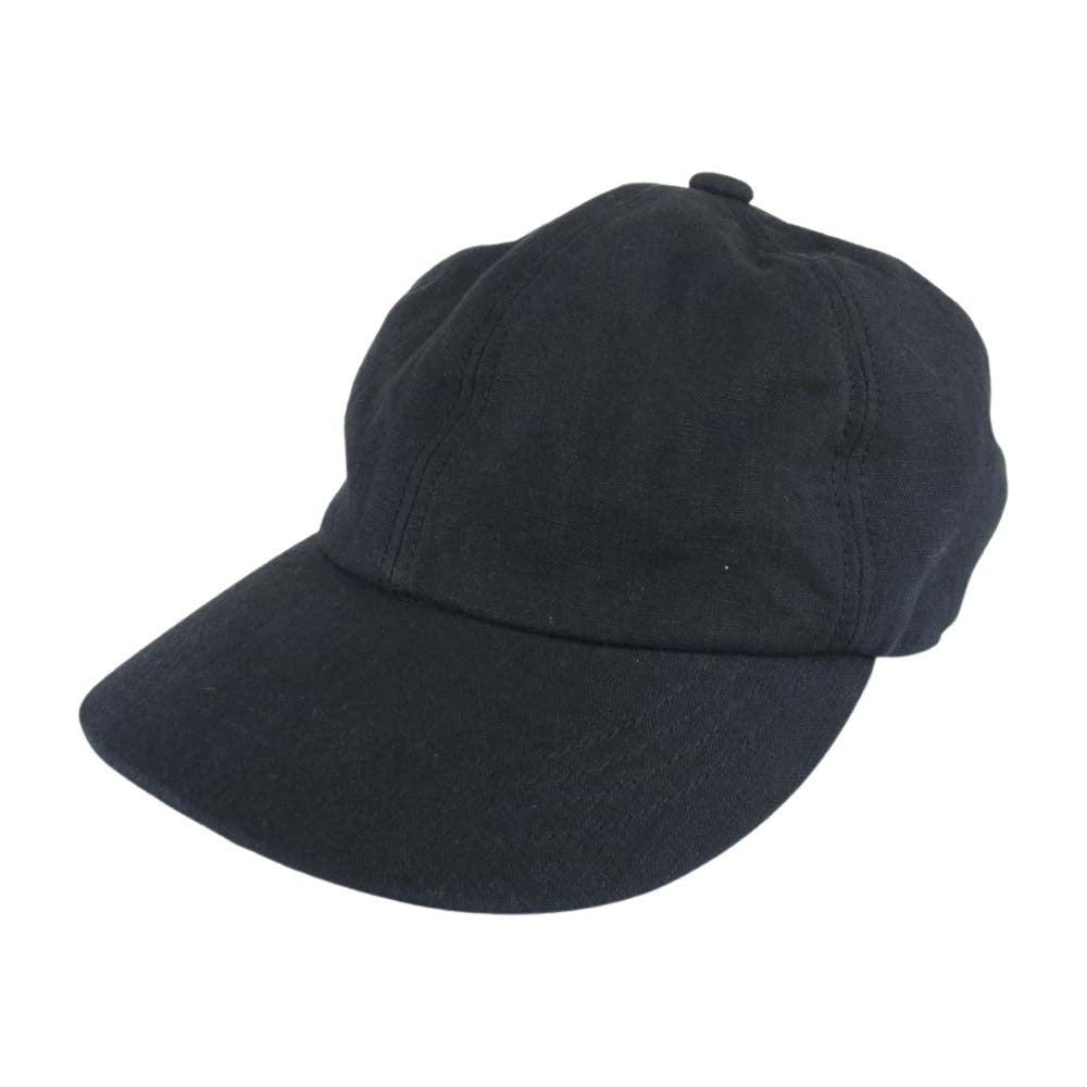 ニューアイ 22SS NE22S009 リネン キャップ ブラック系 F【美品】【中古】