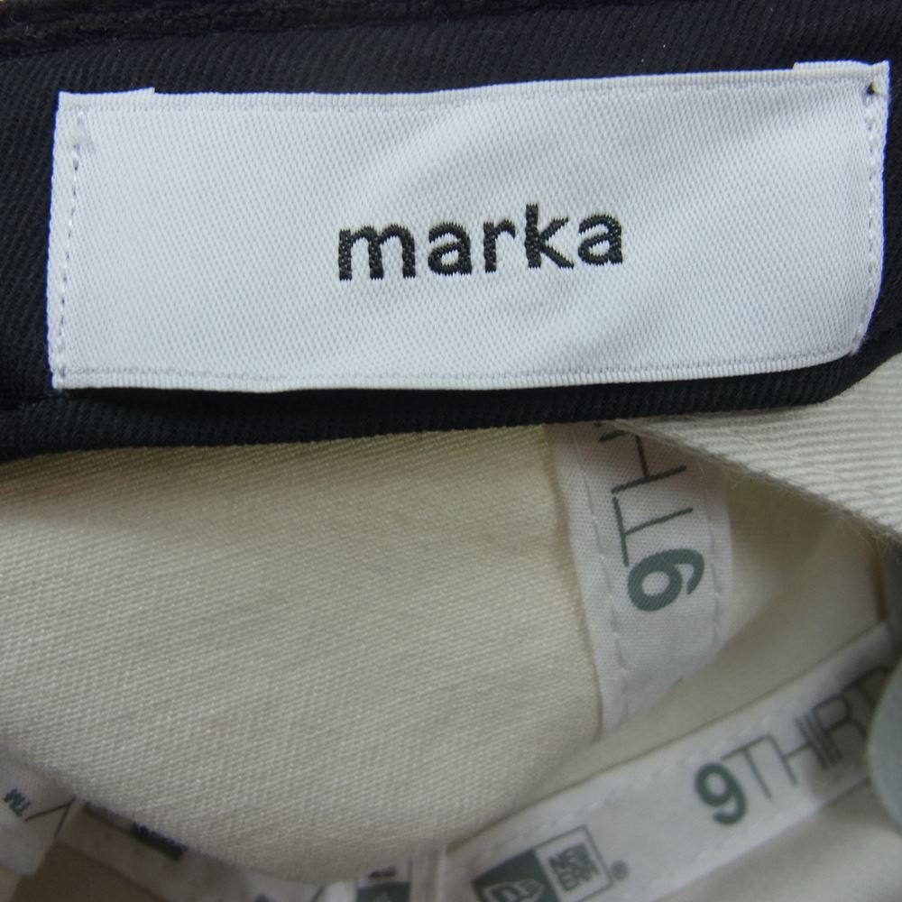marka マーカ M23A-23AC01C × NEW ERA ニューエラ × Yuji Takeuchi 竹内裕二 9THIRTY キャップ アイボリー系 F【極上美品】【中古】