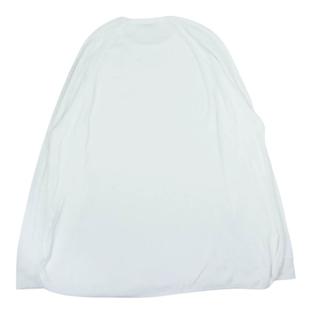 GRAPHPAPER グラフペーパー 23SS GU231-70317B Waffle L/S Crew Neck Tee ワッフル クルーネック 長袖 Tシャツ ホワイト系 2【美品】【中古】