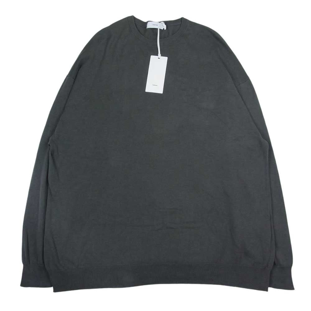 GRAPHPAPER グラフペーパー 23SS GU231-80088B Suvin L/S Crew Neck Knit スビン ロング クルーネック ニット グレー系 F【美品】【中古】