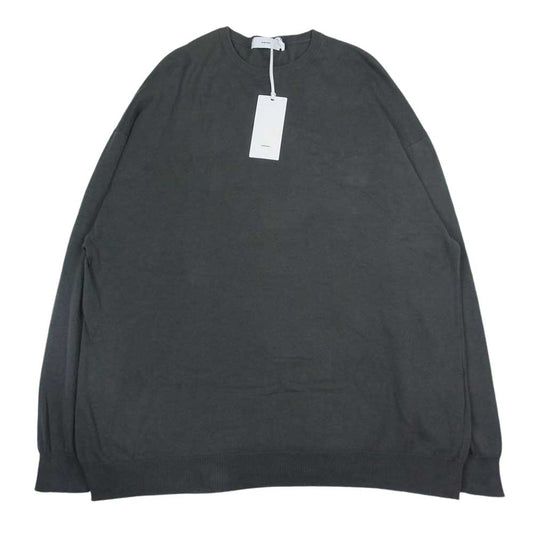 GRAPHPAPER グラフペーパー 23SS GU231-80088B Suvin L/S Crew Neck Knit スビン ロング クルーネック ニット グレー系 F【美品】【中古】